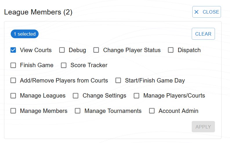 Roles and Permissions